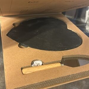 Slate Board Serving Set with Cheese Spade Knife. New makes a great gift